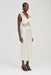 THIRD FORM VISIONS LACE DEEP V MAXI DRESS | CREAM POLKA DOT