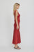 VISIONS LACE DEEP V MAXI DRESS | CRIMSON - THIRD FORM