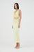 VISIONS LACE DEEP V MAXI DRESS | DAFFODIL - THIRD FORM