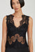 VISIONS LACE DEEP V MAXI DRESS | EBONY - THIRD FORM