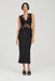 VISIONS LACE DEEP V MAXI DRESS | EBONY - THIRD FORM