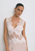 VISIONS LACE DEEP V MAXI DRESS | RED POLKA DOT - THIRD FORM