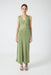 VISIONS LACE DEEP V MAXI DRESS | SAGE - THIRD FORM