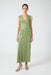 VISIONS LACE DEEP V MAXI DRESS | SAGE - THIRD FORM