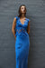 VISIONS LACE FLOOR LENGTH DRESS | AZURE - THIRD FORM