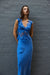 THIRD FORM VISIONS LACE FLOOR LENGTH DRESS | AZURE