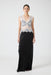 VISIONS LACE FLOOR LENGTH DRESS | BLACK & WHITE - THIRD FORM