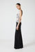VISIONS LACE FLOOR LENGTH DRESS | BLACK & WHITE - THIRD FORM