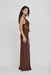 VISIONS LACE FLOOR LENGTH DRESS | CHOCOLATE - THIRD FORM