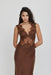 VISIONS LACE FLOOR LENGTH DRESS | CHOCOLATE - THIRD FORM