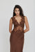 THIRD FORM VISIONS LACE FLOOR LENGTH DRESS | CHOCOLATE