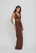 THIRD FORM VISIONS LACE FLOOR LENGTH DRESS | CHOCOLATE