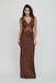 THIRD FORM VISIONS LACE FLOOR LENGTH DRESS | CHOCOLATE