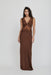 THIRD FORM VISIONS LACE FLOOR LENGTH DRESS | CHOCOLATE