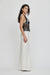 VISIONS LACE FLOOR LENGTH DRESS | IVORY & BLACK - THIRD FORM