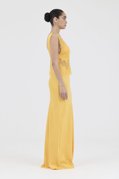 THIRD FORM VISIONS LACE FLOOR LENGTH DRESS | MANGO
