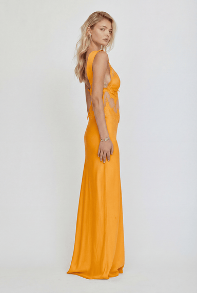 THIRD FORM VISIONS LACE FLOOR LENGTH DRESS | MANGO