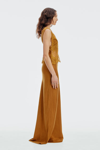 THIRD FORM Visions Lace Floor Length Dress | Patina