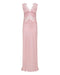 VISIONS LACE FLOOR LENGTH DRESS | ROSÉ - THIRD FORM