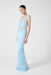 VISIONS LACE FLOOR LENGTH DRESS | SKY BLUE - THIRD FORM