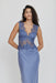 VISIONS LACE FLOOR LENGTH DRESS | SLATE - THIRD FORM