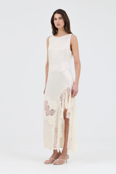 VISIONS LACE FRILL DRESS | BUTTERCREAM - THIRD FORM