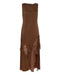 VISIONS LACE FRILL DRESS | CHOCOLATE POLKA DOT - THIRD FORM