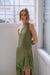 VISIONS LACE FRILL DRESS | SAGE - THIRD FORM