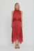 VISIONS LACE HANKERCHIEF SKIRT | CRIMSON - THIRD FORM