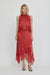 THIRD FORM VISIONS LACE HANKERCHIEF SKIRT | CRIMSON