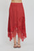 THIRD FORM VISIONS LACE HANKERCHIEF SKIRT | CRIMSON