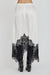 VISIONS LACE HANKERCHIEF SKIRT | IVORY & BLACK - THIRD FORM