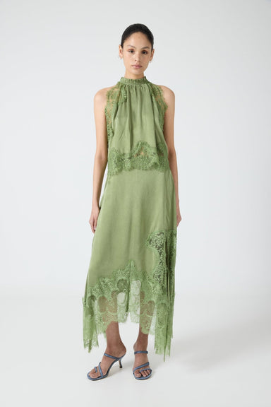 VISIONS LACE HANKERCHIEF SKIRT | SAGE - THIRD FORM