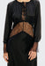 THIRD FORM Visions Lace Long Sleeve Gown | Ebony