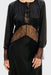 THIRD FORM Visions Lace Long Sleeve Gown | Ebony