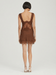 THIRD FORM VISIONS LACE MINI DRESS | CHOCOLATE POLKA DOT