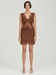 THIRD FORM VISIONS LACE MINI DRESS | CHOCOLATE POLKA DOT