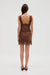 THIRD FORM VISIONS LACE MINI DRESS | CHOCOLATE POLKA DOT