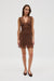 THIRD FORM VISIONS LACE MINI DRESS | CHOCOLATE POLKA DOT