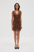THIRD FORM VISIONS LACE MINI DRESS | CHOCOLATE POLKA DOT