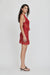 VISIONS LACE MINI DRESS | CRIMSON - THIRD FORM