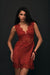 VISIONS LACE MINI DRESS | CRIMSON - THIRD FORM