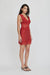 THIRD FORM VISIONS LACE MINI DRESS | CRIMSON