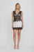 VISIONS LACE MINI DRESS | IVORY & BLACK - THIRD FORM