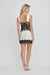 VISIONS LACE MINI DRESS | IVORY & BLACK - THIRD FORM