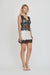 VISIONS LACE MINI DRESS | IVORY & BLACK - THIRD FORM