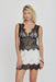 VISIONS LACE MINI DRESS | IVORY & BLACK - THIRD FORM