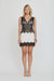 VISIONS LACE MINI DRESS | IVORY & BLACK - THIRD FORM