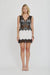 THIRD FORM VISIONS LACE MINI DRESS | IVORY & BLACK