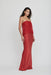 VISIONS LACE STRAPLESS MAXI DRESS | CRIMSON - THIRD FORM